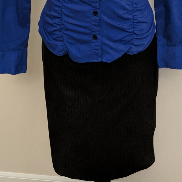 Express Design Studio button slit work skirt - Picture 5 of 5